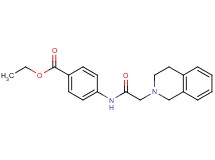 ethyl 4-[(3,4-dihydro-2(1H)-isoquinolinylacetyl)amino]benzoate