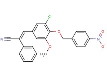 3-{3-chloro-5-methoxy-4-[(4-nitrobenzyl)oxy]phenyl}-2-phenylacrylonitrile