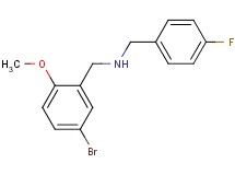 (5-bromo-2-methoxybenzyl)(4-fluorobenzyl)amine hydrochloride