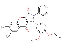 1-(4-ethoxy-3-methoxyphenyl)-6,7-dimethyl-2-phenyl-1,2-dihydrochromeno[2,3-c]pyrrole-3,9-dione