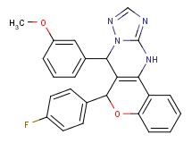 6-(4-fluorophenyl)-7-(3-methoxyphenyl)-7,12-dihydro-6H-chromeno[4,3-d][1,2,4]triazolo[1,5-a]pyrimidine