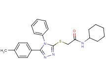 N-cyclohexyl-2-{[5-(4-methylphenyl)-4-phenyl-4H-1,2,4-triazol-3-yl]thio}acetamide