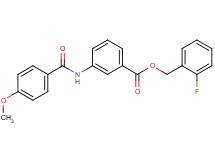 2-fluorobenzyl 3-[(4-methoxybenzoyl)amino]benzoate