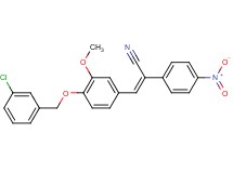 3-{4-[(3-chlorobenzyl)oxy]-3-methoxyphenyl}-2-(4-nitrophenyl)acrylonitrile