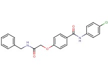 4-[2-(benzylamino)-2-oxoethoxy]-N-(4-chlorophenyl)benzamide