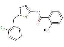 N-[5-(2-chlorobenzyl)-1,3-thiazol-2-yl]-2-methylbenzamide