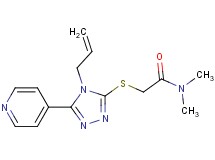 2-{[4-allyl-5-(4-pyridinyl)-4H-1,2,4-triazol-3-yl]thio}-N,N-dimethylacetamide