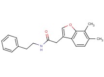 2-(6,7-dimethyl-1-benzofuran-3-yl)-N-(2-phenylethyl)acetamide