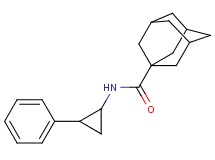 N-(2-phenylcyclopropyl)-1-adamantanecarboxamide