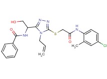 N-{1-[4-allyl-5-({2-[(4-chloro-2-methylphenyl)amino]-2-oxoethyl}thio)-4H-1,2,4-triazol-3-yl]-2-hydroxyethyl}benzamide