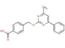 4-{[(4-methyl-6-phenyl-2-pyrimidinyl)thio]methyl}benzoic acid