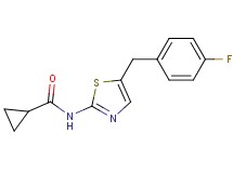 N-[5-(4-fluorobenzyl)-1,3-thiazol-2-yl]cyclopropanecarboxamide