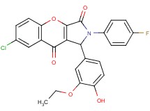 7-chloro-1-(3-ethoxy-4-hydroxyphenyl)-2-(4-fluorophenyl)-1,2-dihydrochromeno[2,3-c]pyrrole-3,9-dione