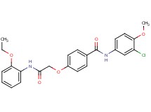 N-(3-chloro-4-methoxyphenyl)-4-{2-[(2-ethoxyphenyl)amino]-2-oxoethoxy}benzamide