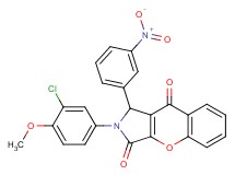 2-(3-chloro-4-methoxyphenyl)-1-(3-nitrophenyl)-1,2-dihydrochromeno[2,3-c]pyrrole-3,9-dione