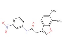 2-(6,7-dimethyl-1-benzofuran-3-yl)-N-(3-nitrophenyl)acetamide