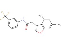 2-(4,6-dimethyl-1-benzofuran-3-yl)-N-[3-(trifluoromethyl)phenyl]acetamide