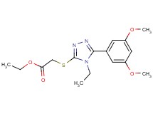 ethyl {[5-(3,5-dimethoxyphenyl)-4-ethyl-4H-1,2,4-triazol-3-yl]thio}acetate