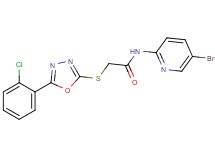 N-(5-bromo-2-pyridinyl)-2-{[5-(2-chlorophenyl)-1,3,4-oxadiazol-2-yl]thio}acetamide