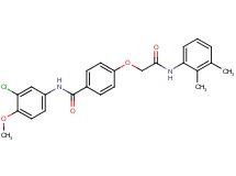 N-(3-chloro-4-methoxyphenyl)-4-{2-[(2,3-dimethylphenyl)amino]-2-oxoethoxy}benzamide