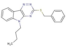 3-(benzylthio)-5-butyl-5H-[1,2,4]triazino[5,6-b]indole