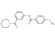 4-methoxy-N-[3-(1-piperidinylcarbonyl)phenyl]benzamide