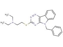 2-[(5-benzyl-5H-[1,2,4]triazino[5,6-b]indol-3-yl)thio]-N,N-diethylethanamine