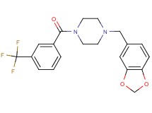 1-(1,3-benzodioxol-5-ylmethyl)-4-[3-(trifluoromethyl)benzoyl]piperazine