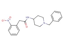 N-(1-benzyl-4-piperidinyl)-2-(2-nitrophenyl)acetamide