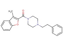 1-[(3-methyl-1-benzofuran-2-yl)carbonyl]-4-(2-phenylethyl)piperazine