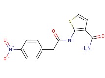 2-{[(4-nitrophenyl)acetyl]amino}-3-thiophenecarboxamide