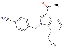 4-[(3-acetyl-7-ethyl-1H-indol-1-yl)methyl]benzonitrile