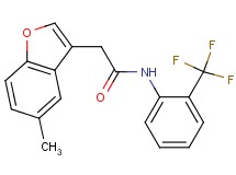 2-(5-methyl-1-benzofuran-3-yl)-N-[2-(trifluoromethyl)phenyl]acetamide