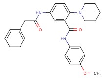 N-(4-methoxyphenyl)-5-[(phenylacetyl)amino]-2-(1-piperidinyl)benzamide