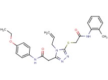 2-[(4-allyl-5-{2-[(4-ethoxyphenyl)amino]-2-oxoethyl}-4H-1,2,4-triazol-3-yl)thio]-N-(2-methylphenyl)acetamide