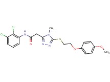 N-(2,3-dichlorophenyl)-2-(5-{[2-(4-methoxyphenoxy)ethyl]thio}-4-methyl-4H-1,2,4-triazol-3-yl)acetamide
