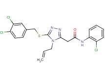 2-{4-allyl-5-[(3,4-dichlorobenzyl)thio]-4H-1,2,4-triazol-3-yl}-N-(2-chlorophenyl)acetamide