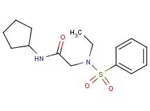 N~1~-cyclopentyl-N~2~-ethyl-N~2~-(phenylsulfonyl)glycinamide