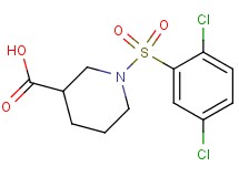 1-[(2,5-dichlorophenyl)sulfonyl]-3-piperidinecarboxylic acid