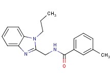 3-methyl-N-[(1-propyl-1H-benzimidazol-2-yl)methyl]benzamide