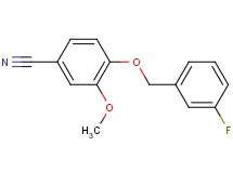 4-[(3-fluorobenzyl)oxy]-3-methoxybenzonitrile
