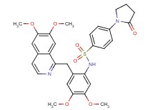 N-{2-[(6,7-dimethoxy-1-isoquinolinyl)methyl]-4,5-dimethoxyphenyl}-4-(2-oxo-1-pyrrolidinyl)benzenesulfonamide
