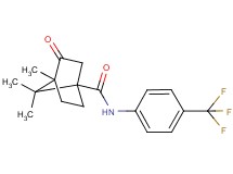 4,7,7-trimethyl-3-oxo-N-[4-(trifluoromethyl)phenyl]bicyclo[2.2.1]heptane-1-carboxamide
