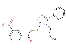 2-[(4-allyl-5-phenyl-4H-1,2,4-triazol-3-yl)thio]-1-(3-nitrophenyl)ethanone
