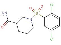 1-[(2,5-dichlorophenyl)sulfonyl]-3-piperidinecarboxamide