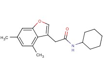 N-cyclohexyl-2-(4,6-dimethyl-1-benzofuran-3-yl)acetamide