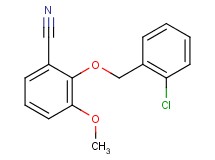 2-[(2-chlorobenzyl)oxy]-3-methoxybenzonitrile