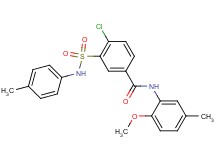 4-chloro-N-(2-methoxy-5-methylphenyl)-3-{[(4-methylphenyl)amino]sulfonyl}benzamide