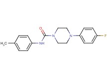 4-(4-fluorophenyl)-N-(4-methylphenyl)-1-piperazinecarboxamide