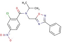 2-chloro-N-isopropyl-4-nitro-N-[(3-phenyl-1,2,4-oxadiazol-5-yl)methyl]benzamide